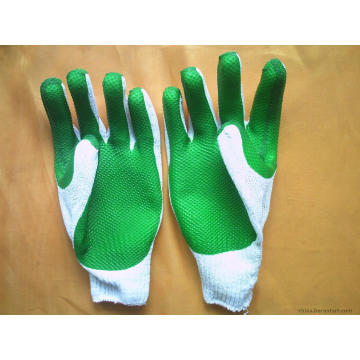 Покрынная PVC резиновые перчатки